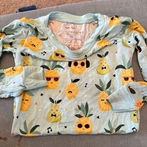 Little sleepies pineapple 2t PJs